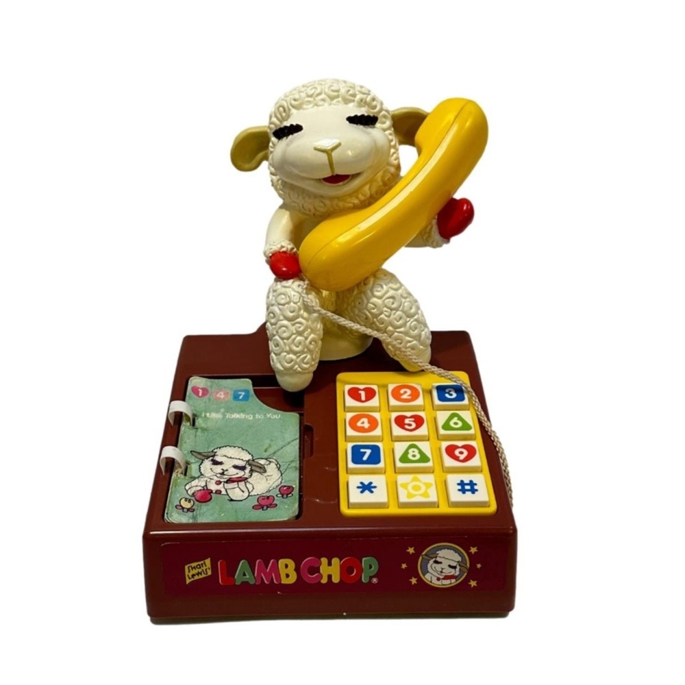 Vintage Shari Lewis Lamb Chop Play telephone 1993 PlayTech HTF Working See Video